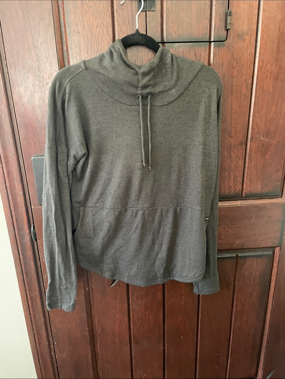 Prana Grey Hooded Sweater